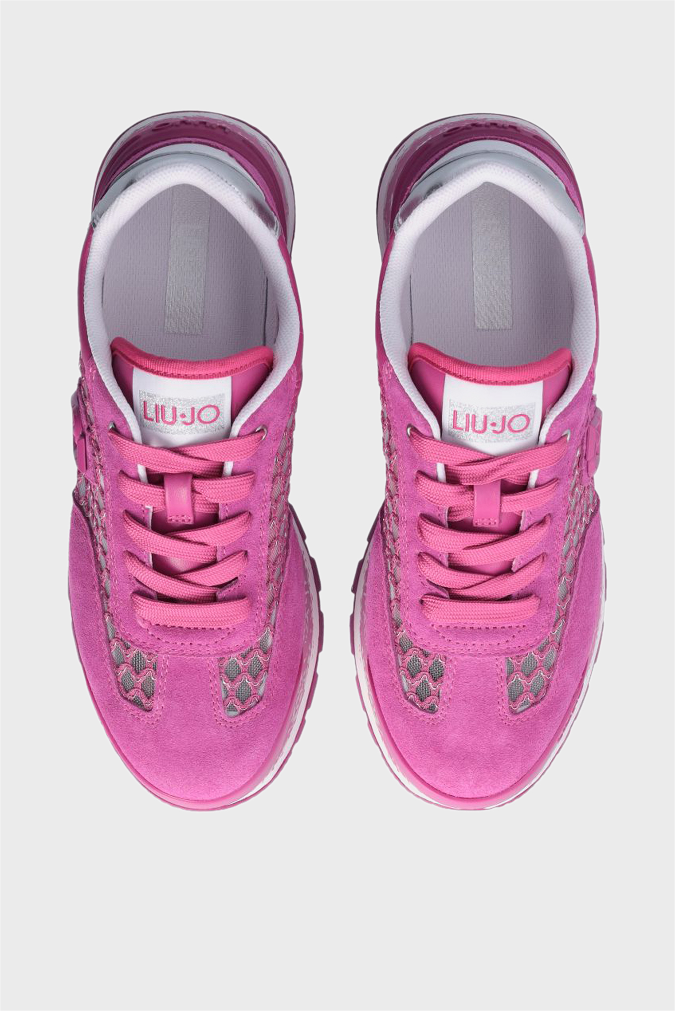 Кроссовки AMAZING 23 - SNEAKER COW SUEDE NET PINK SILVER 4