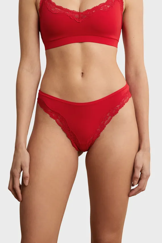 Трусы PURE SOFT LACE - TAN Etam