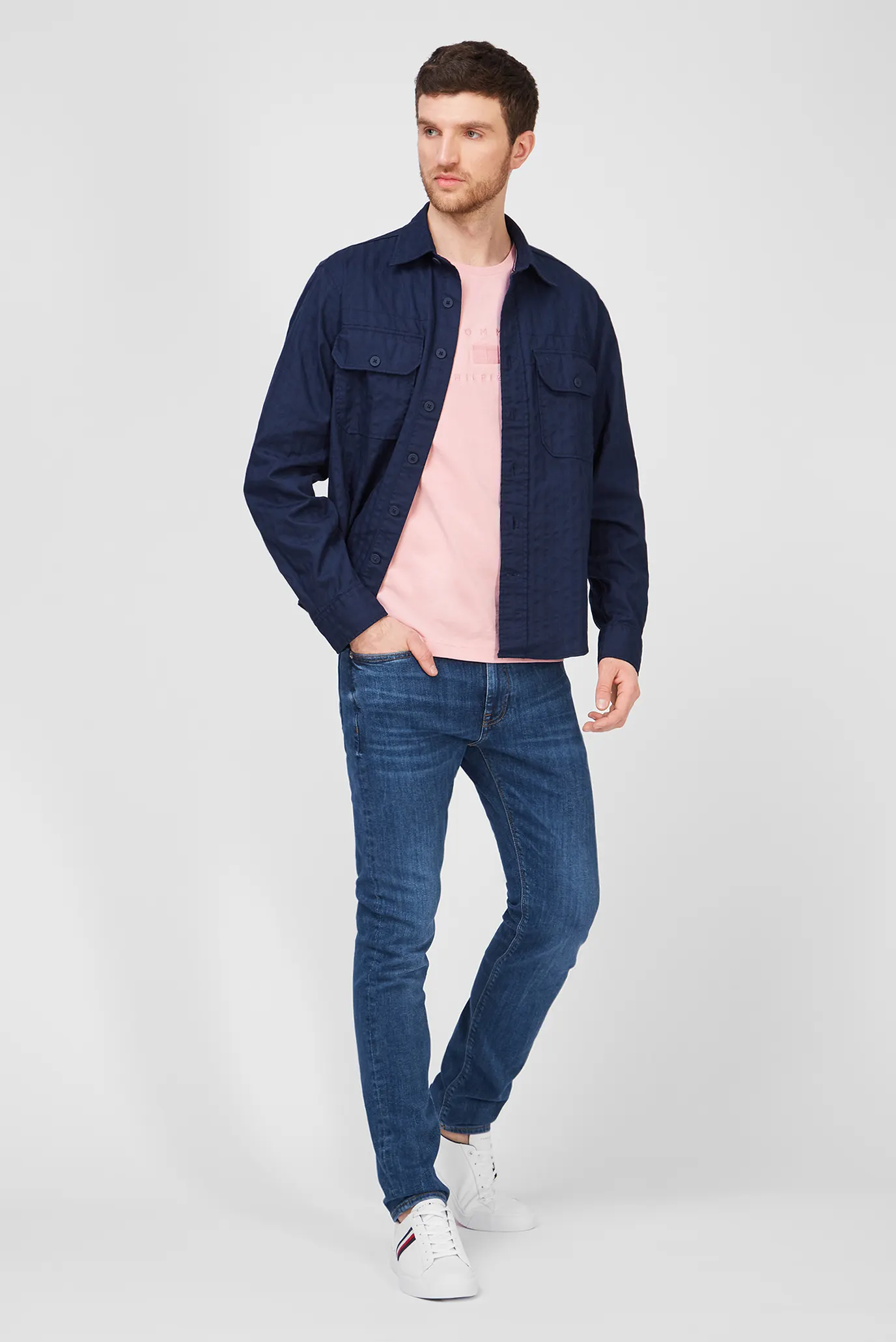 Мужская розовая футболка 10