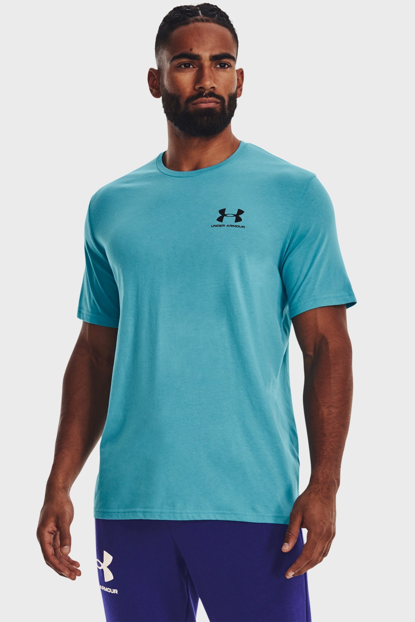 Мужская голубая футболка UA M SPORTSTYLE LC SS 7