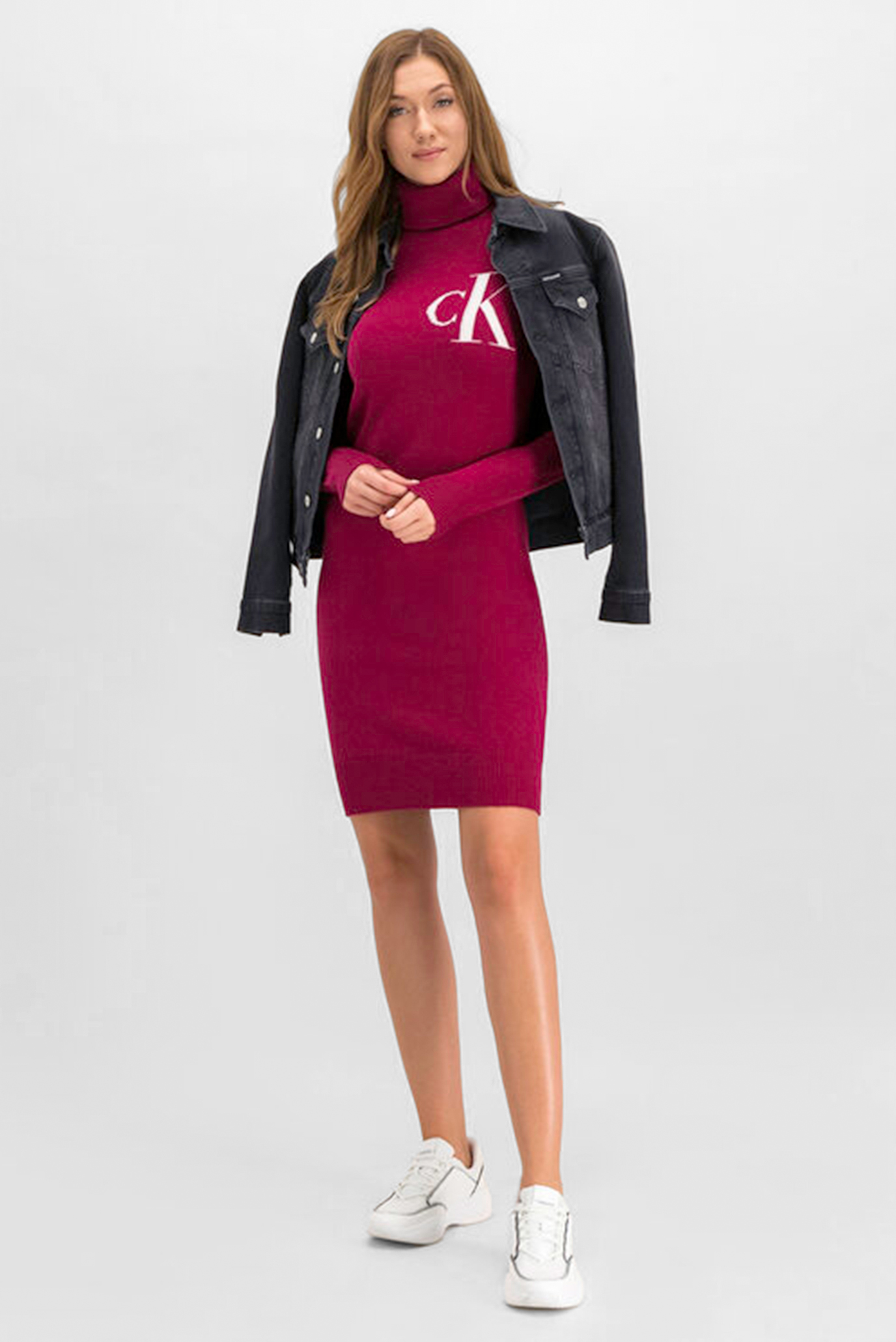 Женское малиновое платье MONOGRAM TN 7