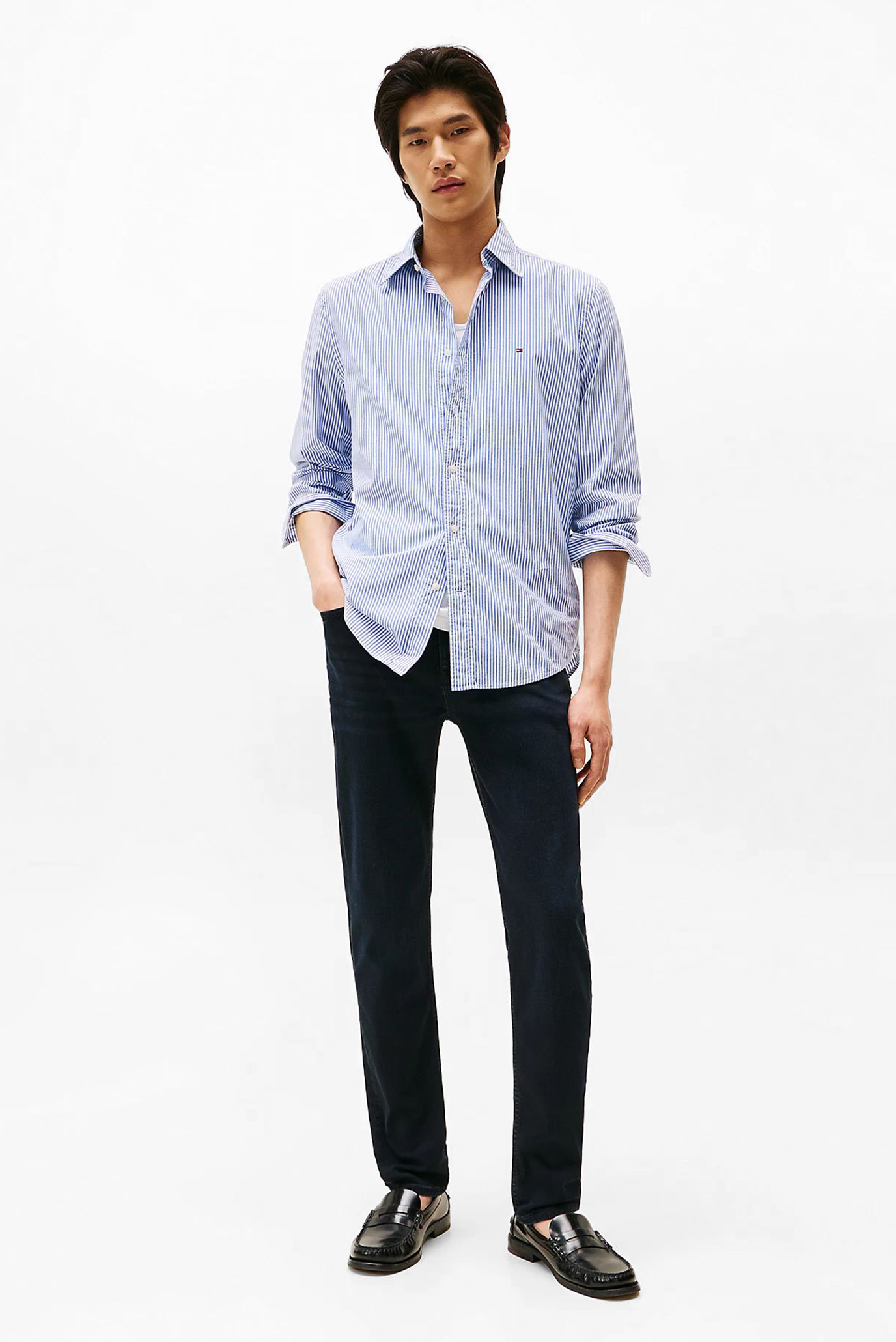 Джинсы SLIM BLEECKER PSTR BLUE-BLACK 2