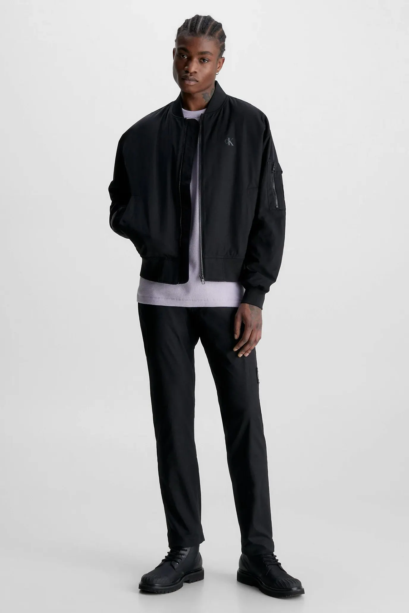 Мужской черный бомбер BOMBER JACKET 4