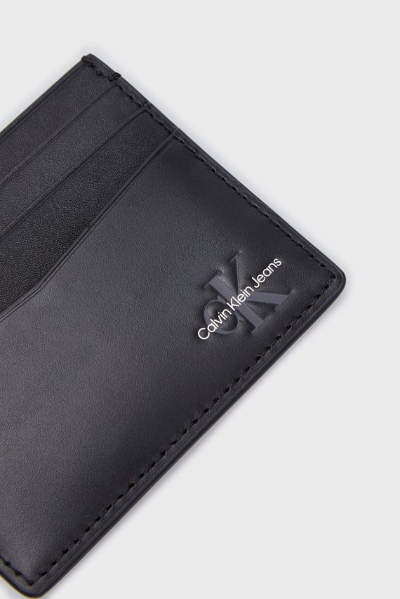 Мужской черный кожаный кардхолдер MONOGRAM SOFT CARDCASE 6CC
