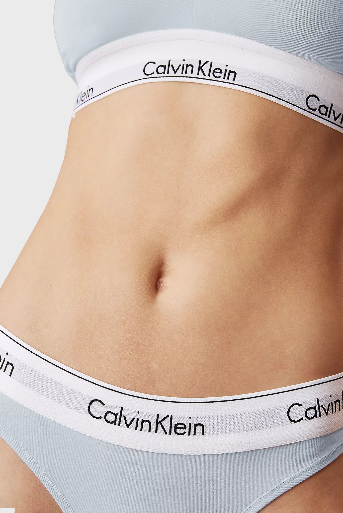 Женские голубые трусики THONG 4