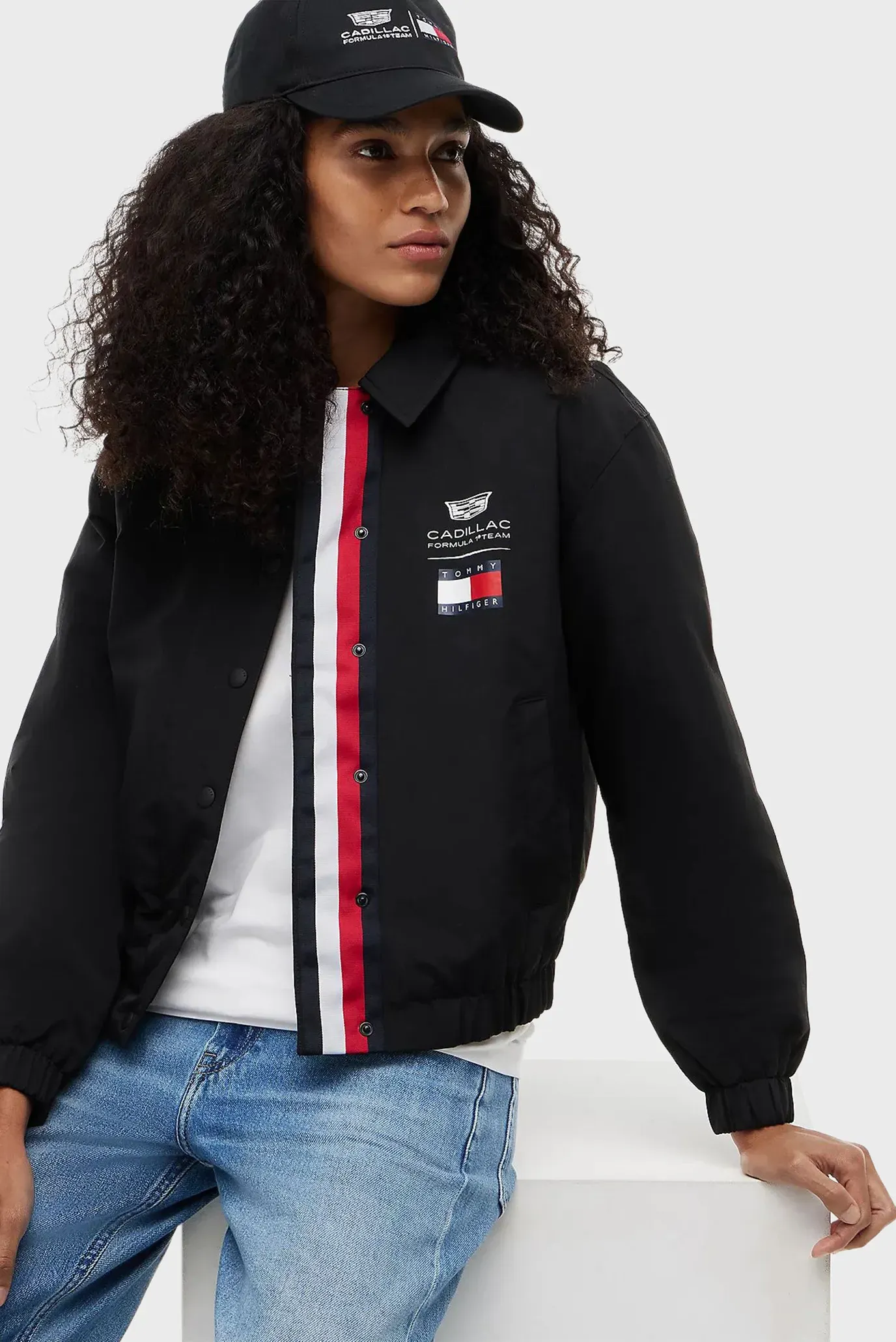 Куртка демисезонная/TH X CF1 LOGO CROPPED JACKET 4