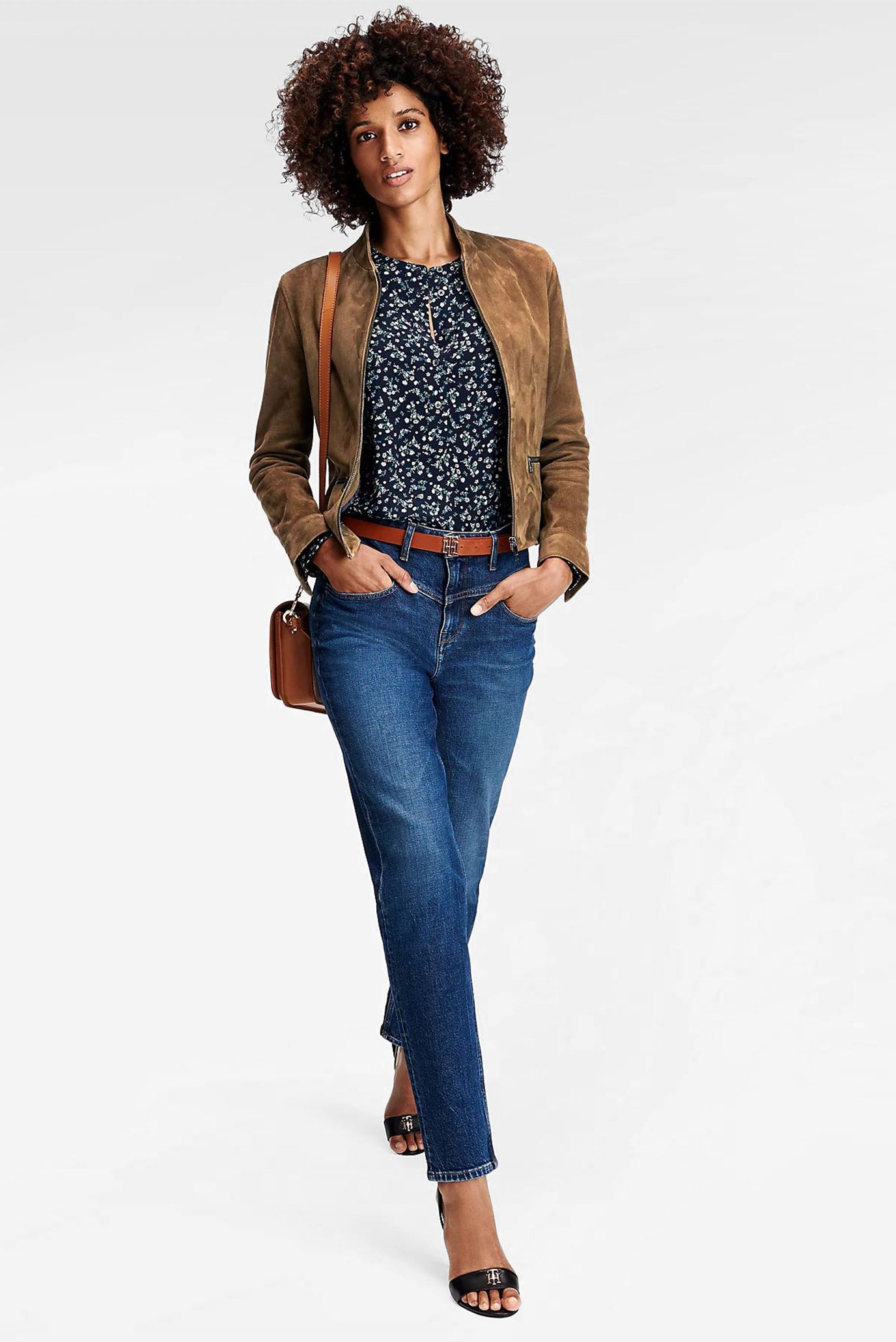 Куртка кожаная/NADIA SUEDE SLIM VARSITY JKT 2