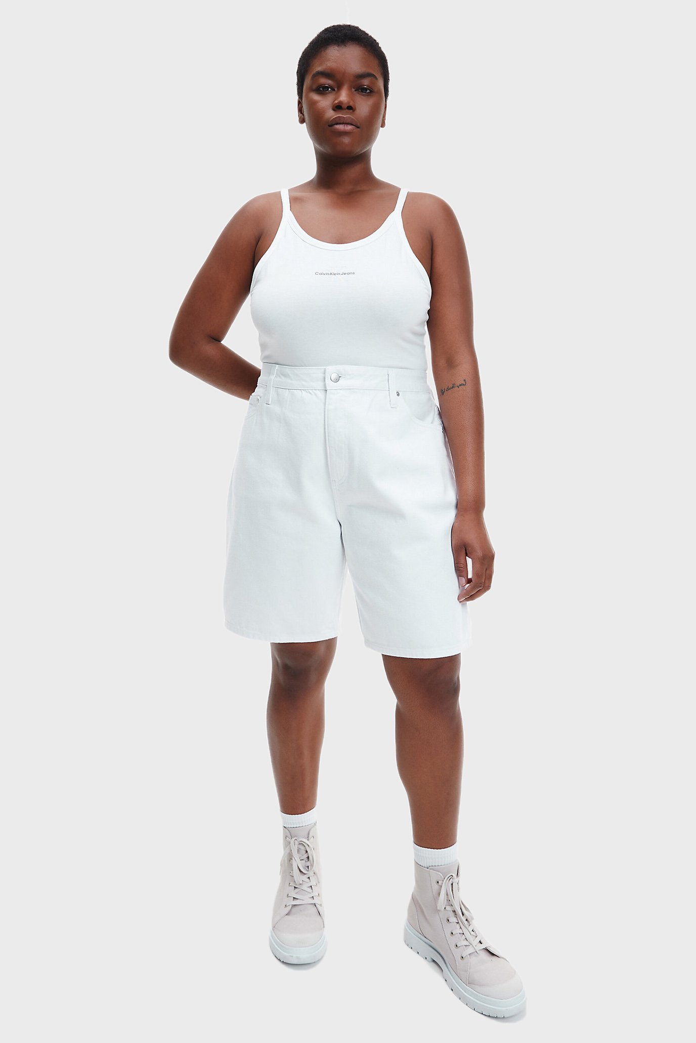 Женские светло-голубые джинсовые шорты 90s STRAIGHT 5