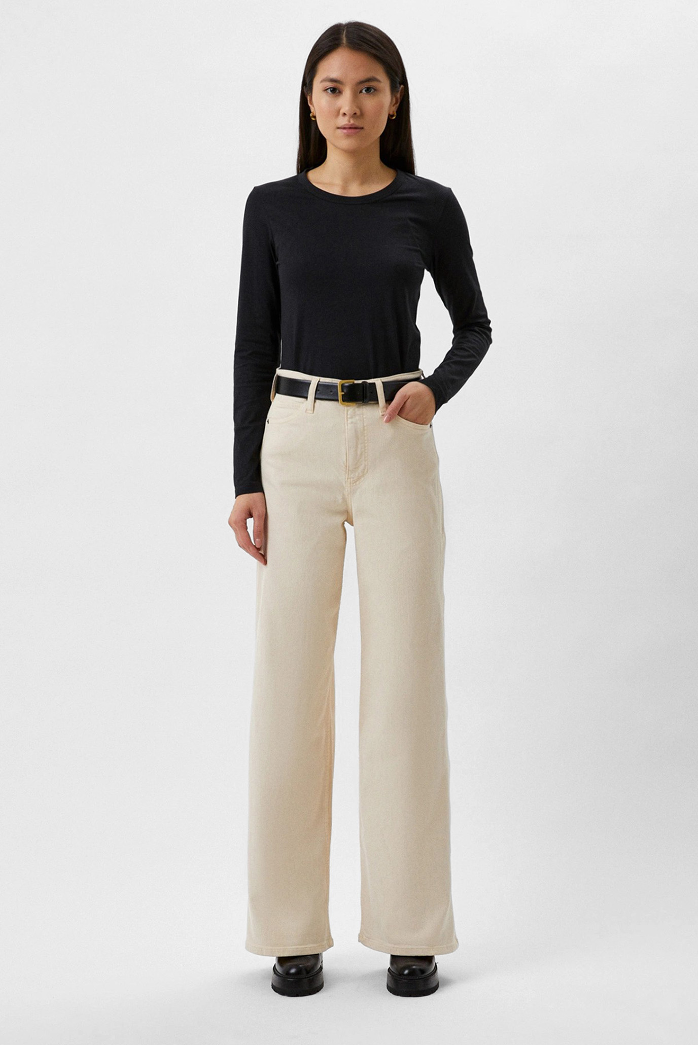 Лонгслив SMOOTH COTTON CREW NECK TEE LS 2