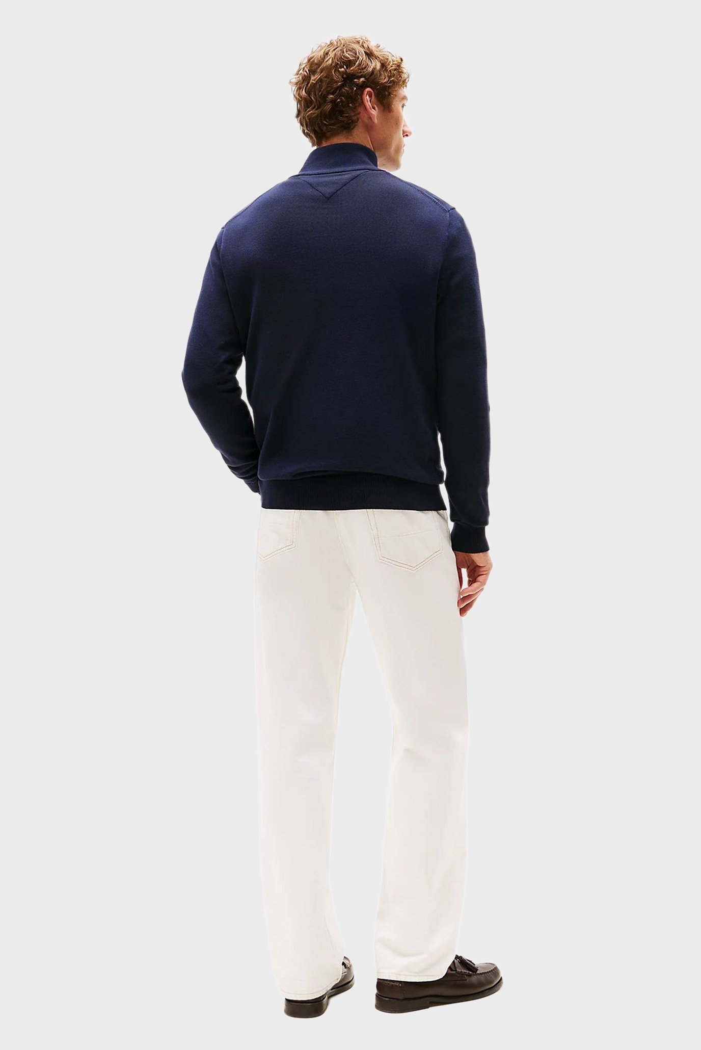 Свитер/ESSENTIAL COTTON ZIP MOCK 3