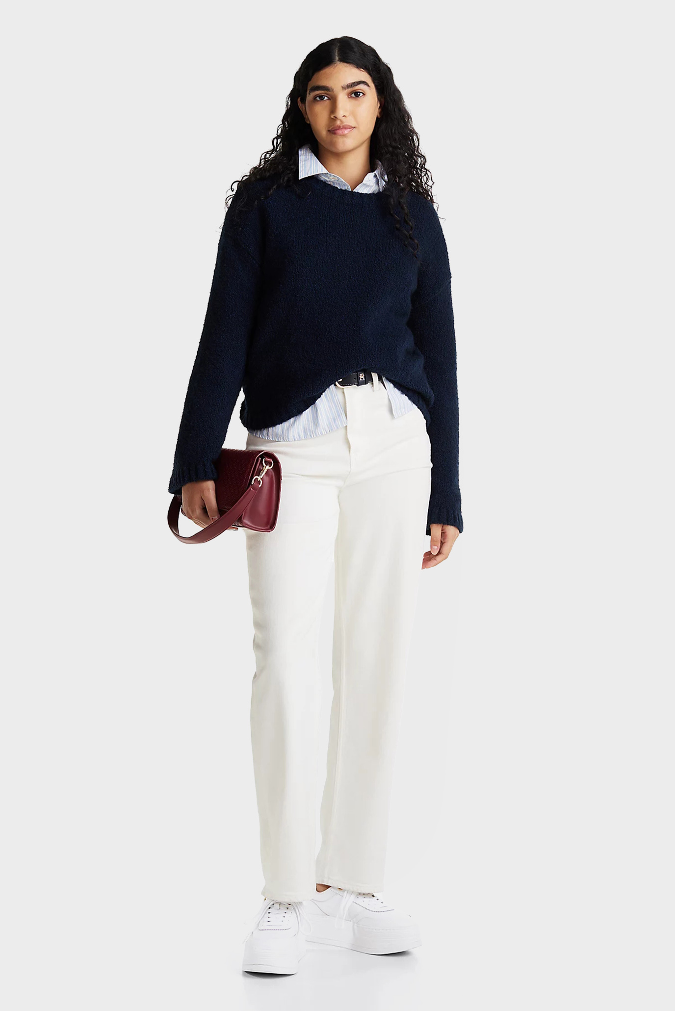 Женские белые сникерсы PLATFORM LUX COURT SNEAKER 2