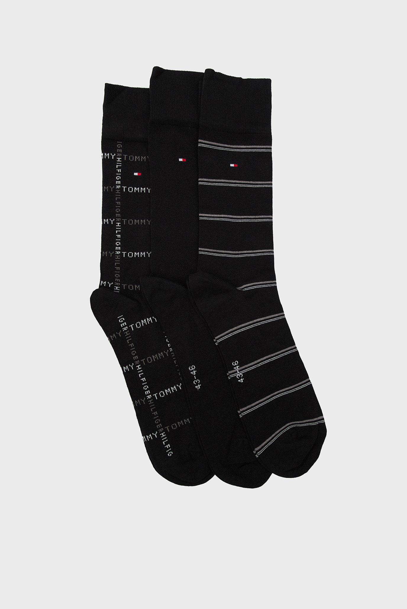 Набор носков TH MEN SOCK 3P GIFTBOX GRID STRIPE 2