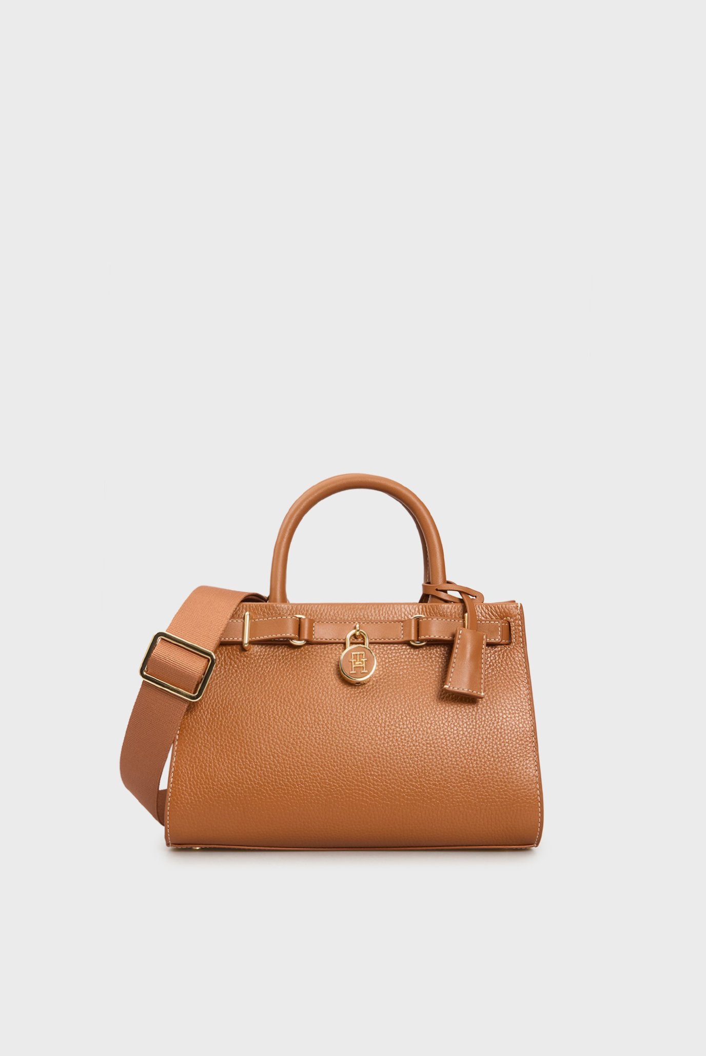 Женская коричневая кожаная сумка AMERICAN ICON MINI TOTE LEATHER 1