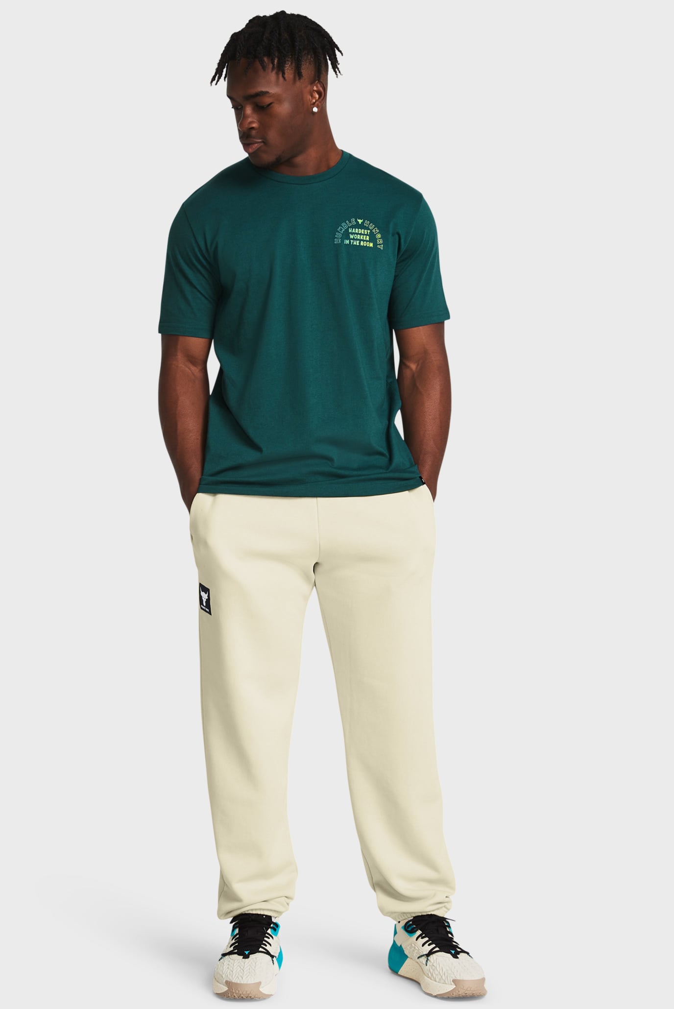 Мужские бежевые спортивные брюки Pjt Rock Hwt Terry Jgr 2