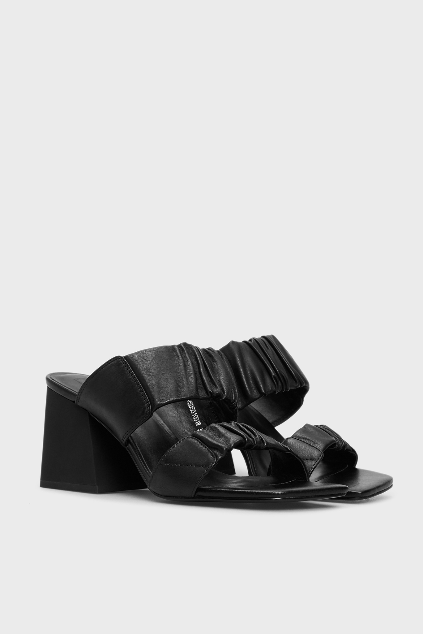 Женские черные кожаные мюли Abegeyl PRPY Женские черные кожаные мюли Abegeyl 2