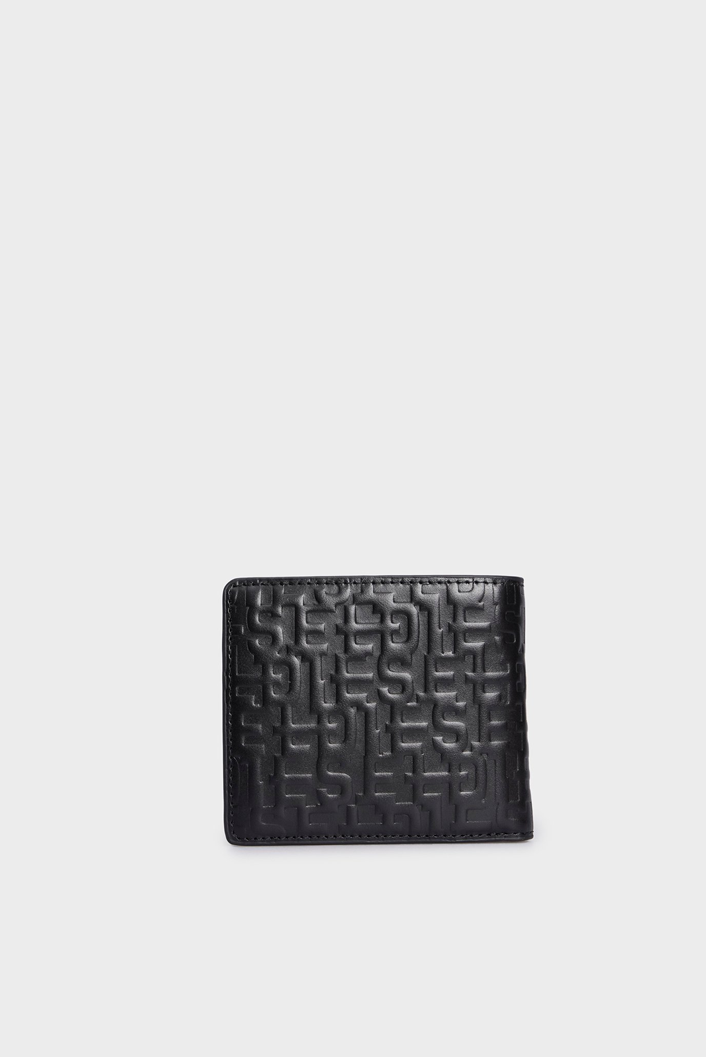 Мужской черный кожаный кошелек PC MONOGRAM BI-FOLD COIN S WALLET Diesel ...