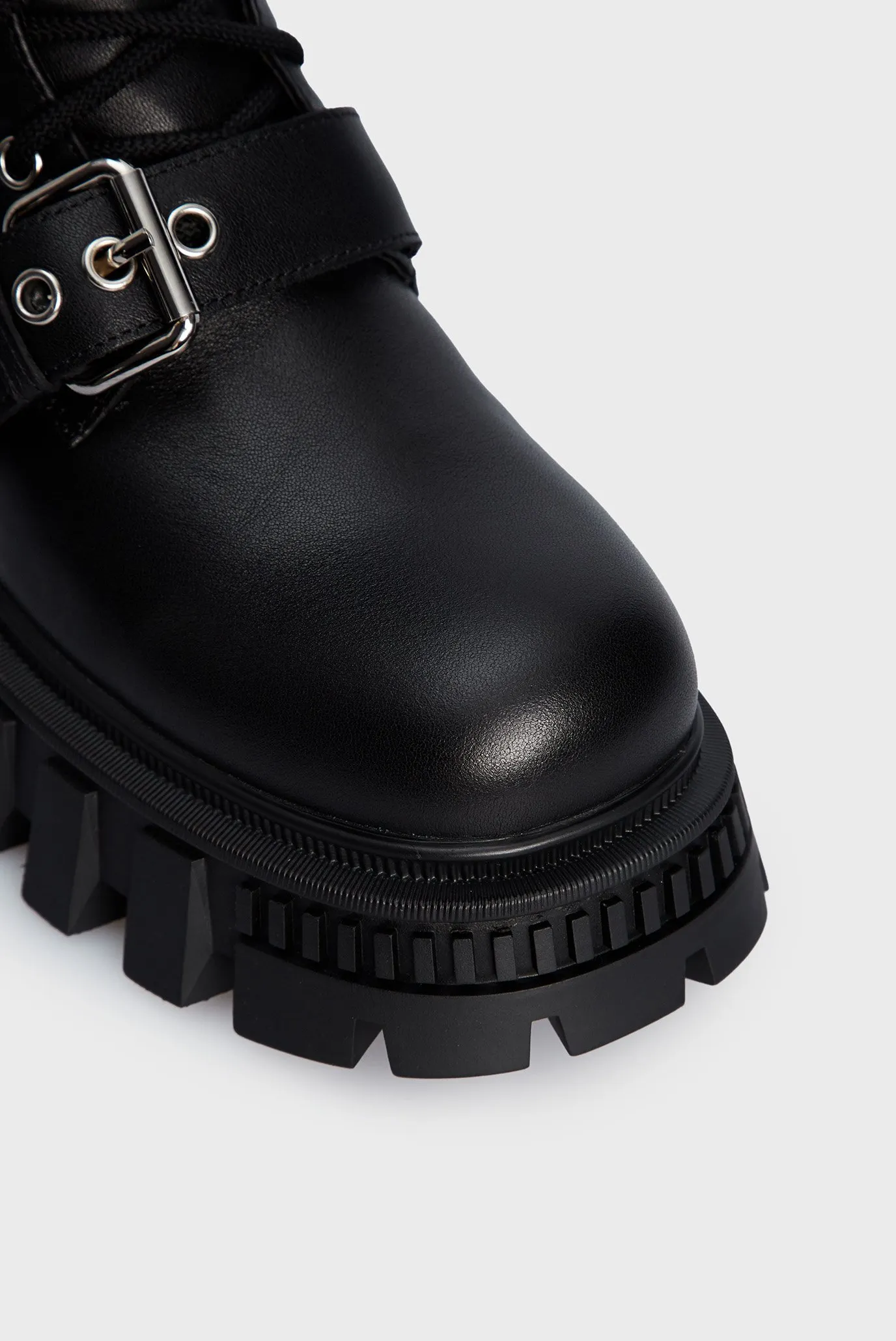 Женские черные кожаные ботинки Athabasca 9