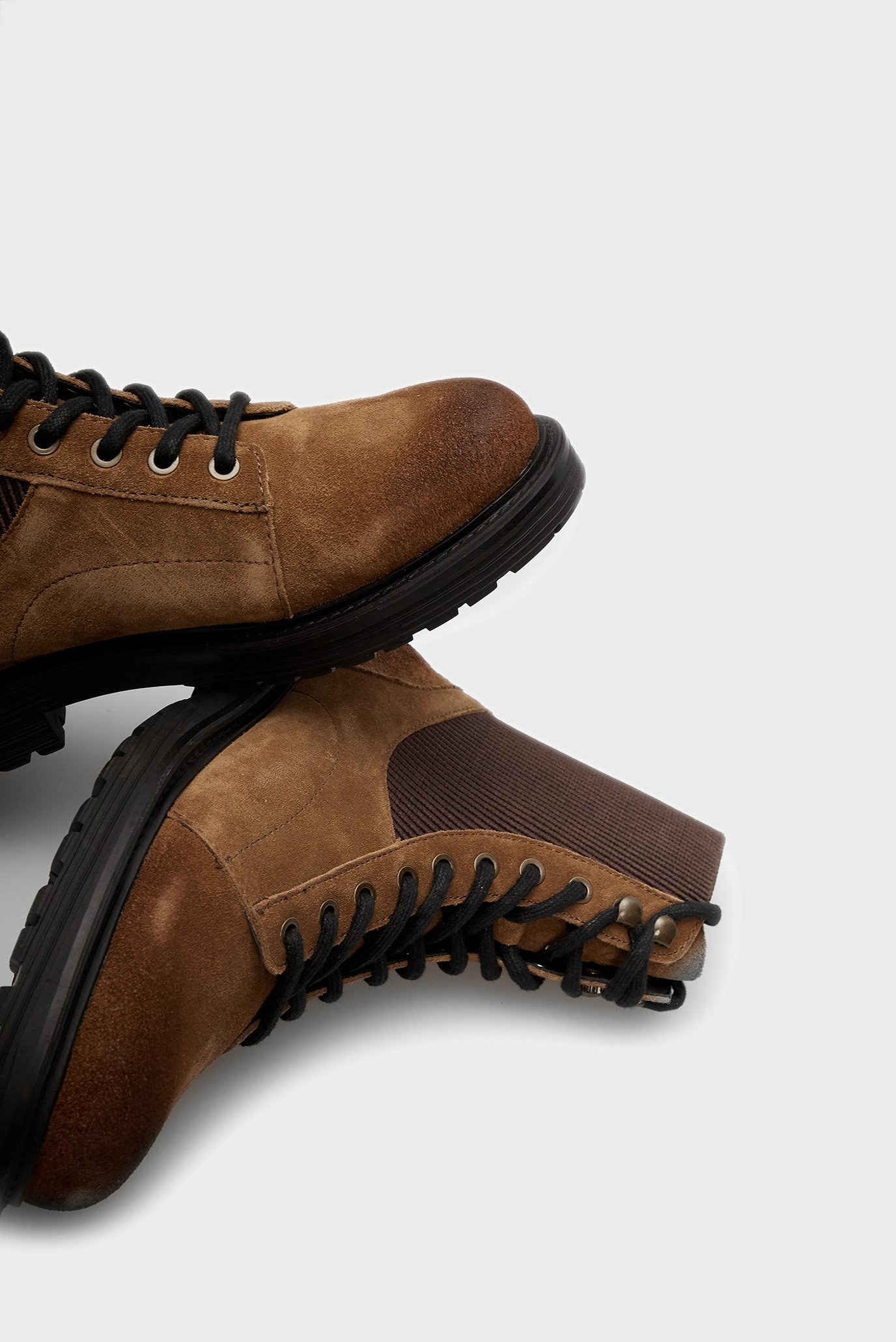 Женские коричневые замшевые ботинки ALABHAMA   D-ALABHAMA 10