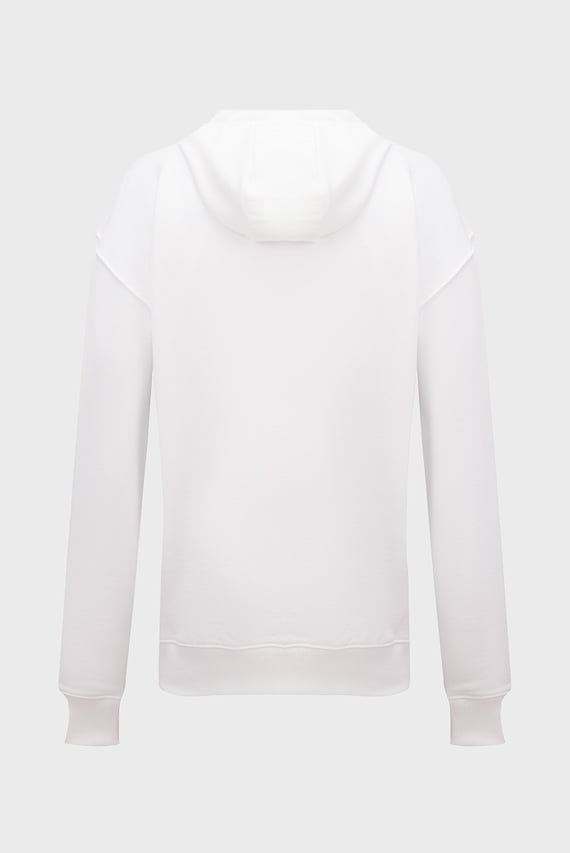 Мужское белое худи HILFIGER SMALL CREST