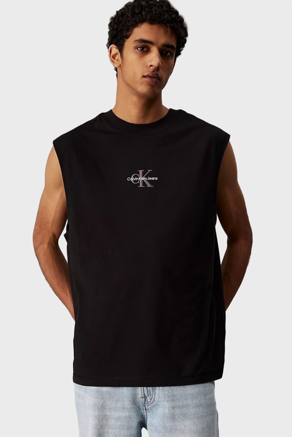 Мужская черная майка MONOLOGO SLEEVELESS TEE