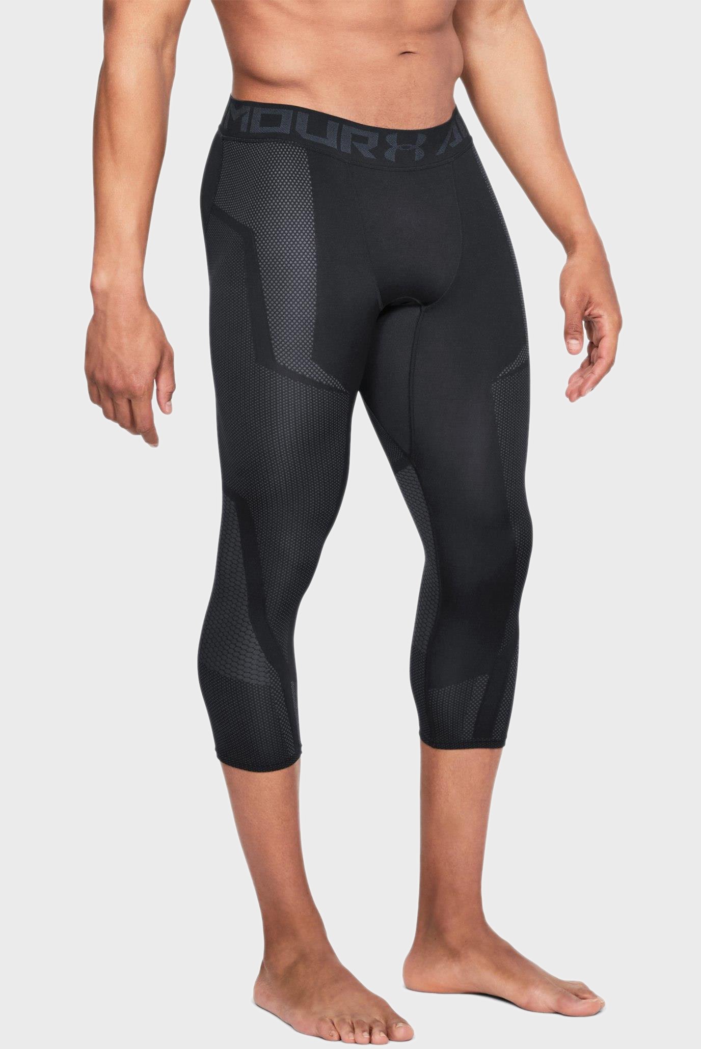 Мужские черные тайтсы Threadborne Seamless 3/4 Leg 1