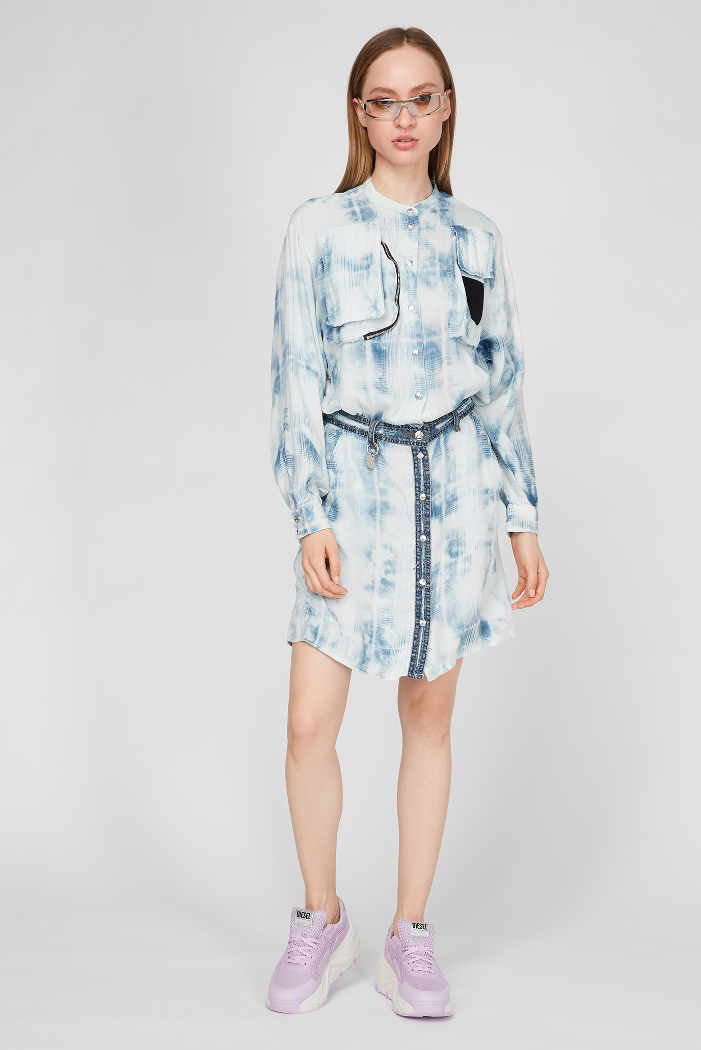 Женское голубое платье D-NOEMI 10