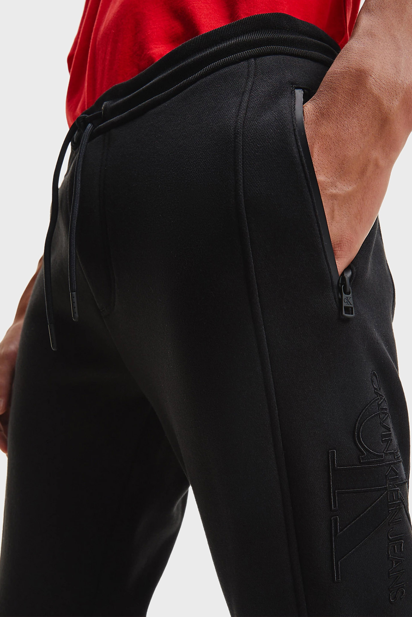 Мужские черные спортивные брюки PREMIUM MONOGRAM HWK 4