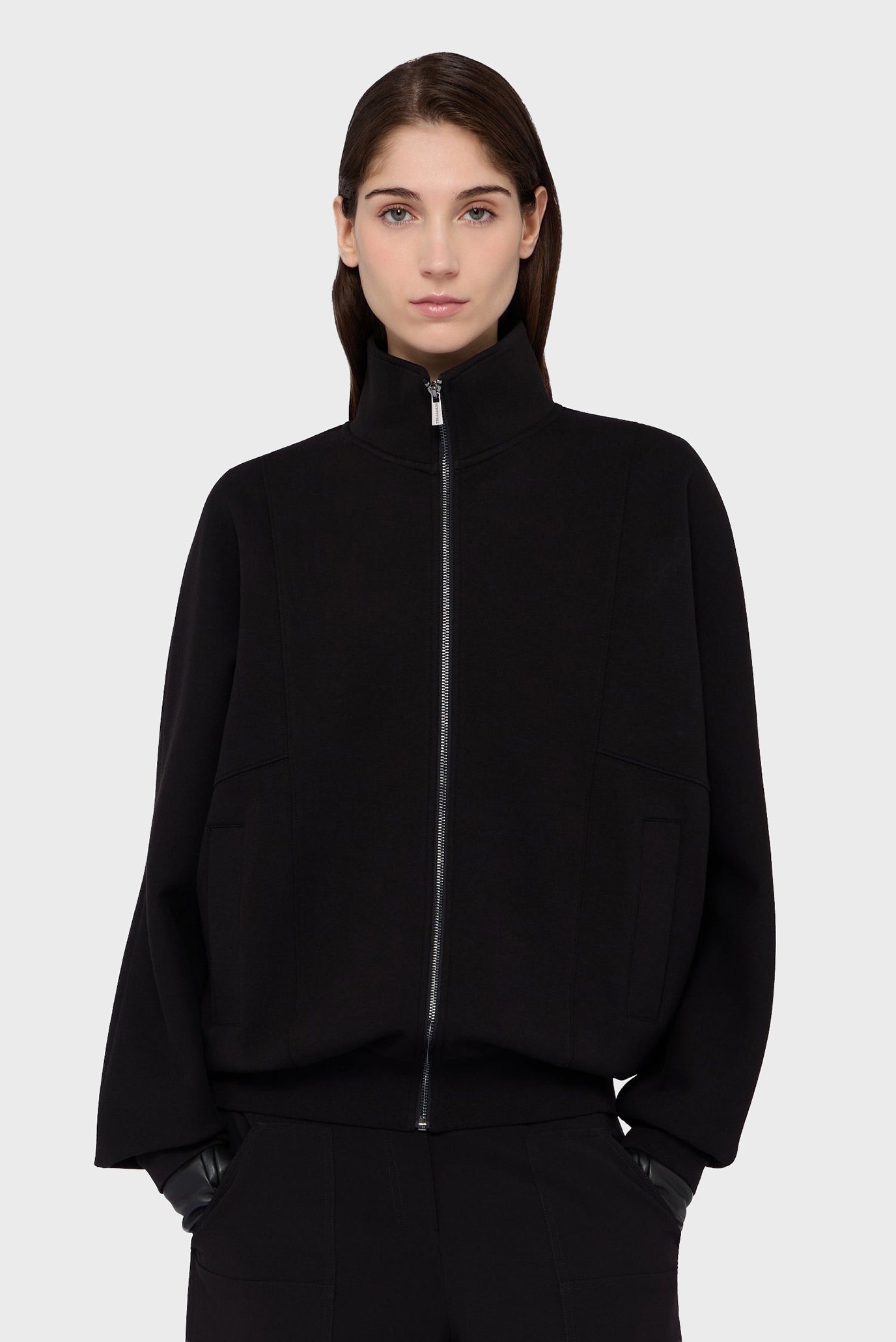 Реглан WF553F04 ZIPPED SWEATSHIRT - UROBORO TRUSSARDI PRINT - SCUBA 1