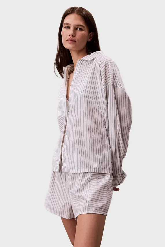 Ночная рубашка COTTON POPLIN SHIRT REGULAR Calvin Klein
