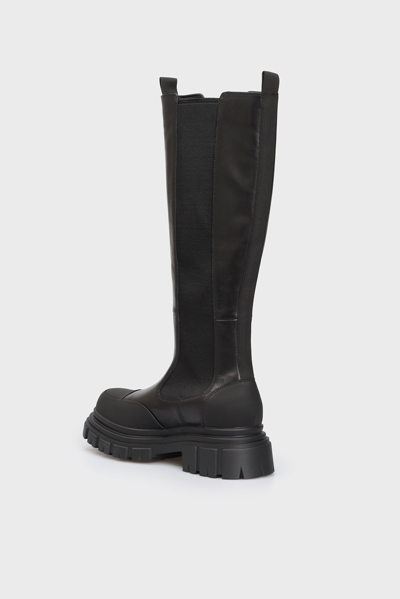 Женские черные кожаные сапоги Badosa 9