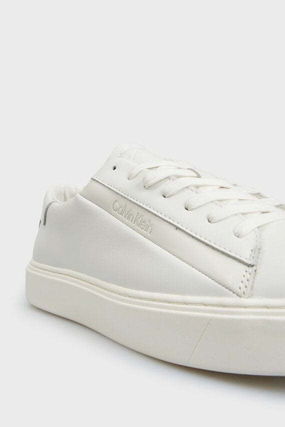 Мужские белые кожаные сникерcы LOW TOP LACE UP LTH
