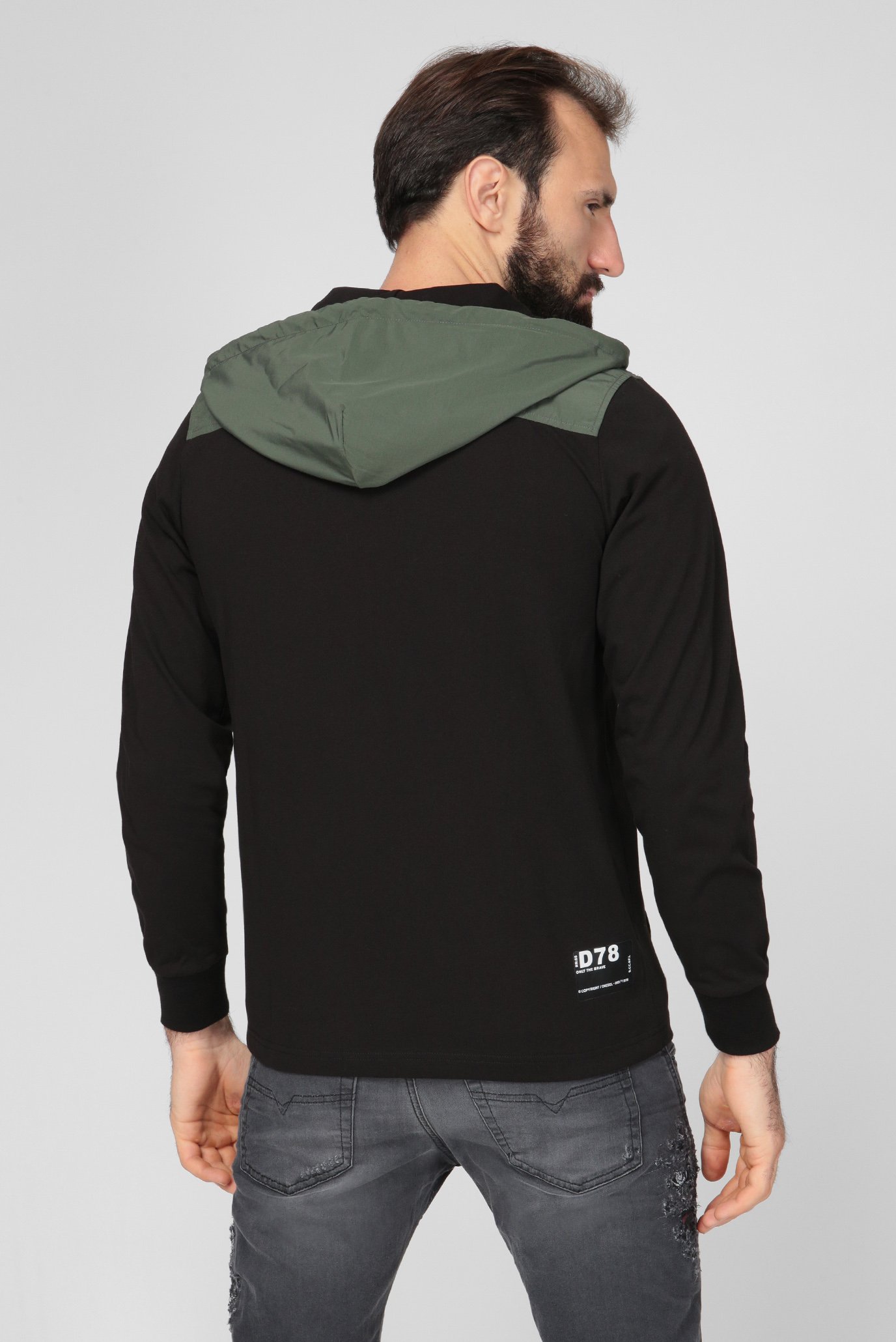 Мужское черное худи T-ARMIEL 9