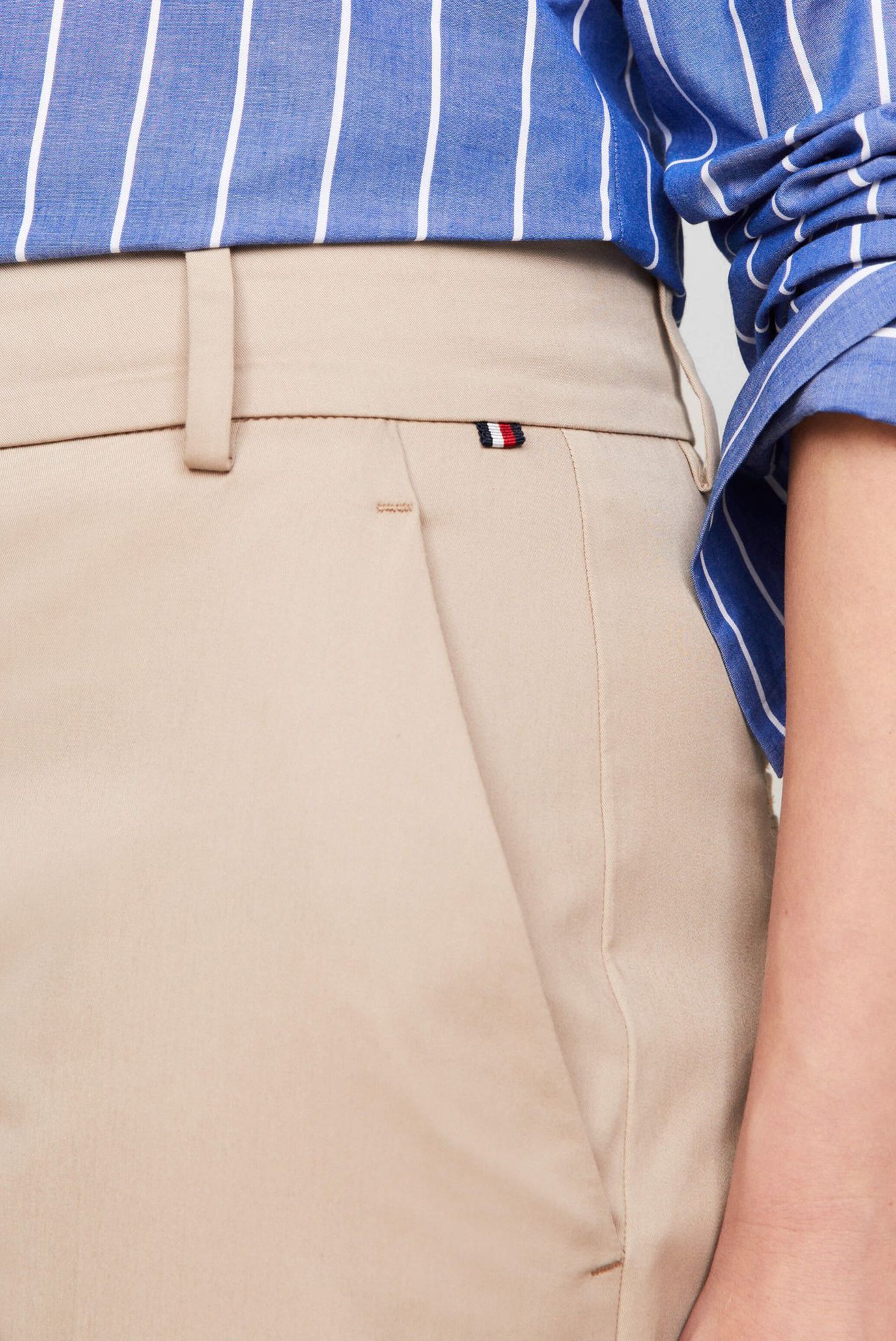 Женские бежевые чиносы SLIM STRAIGHT CO CHINO 4