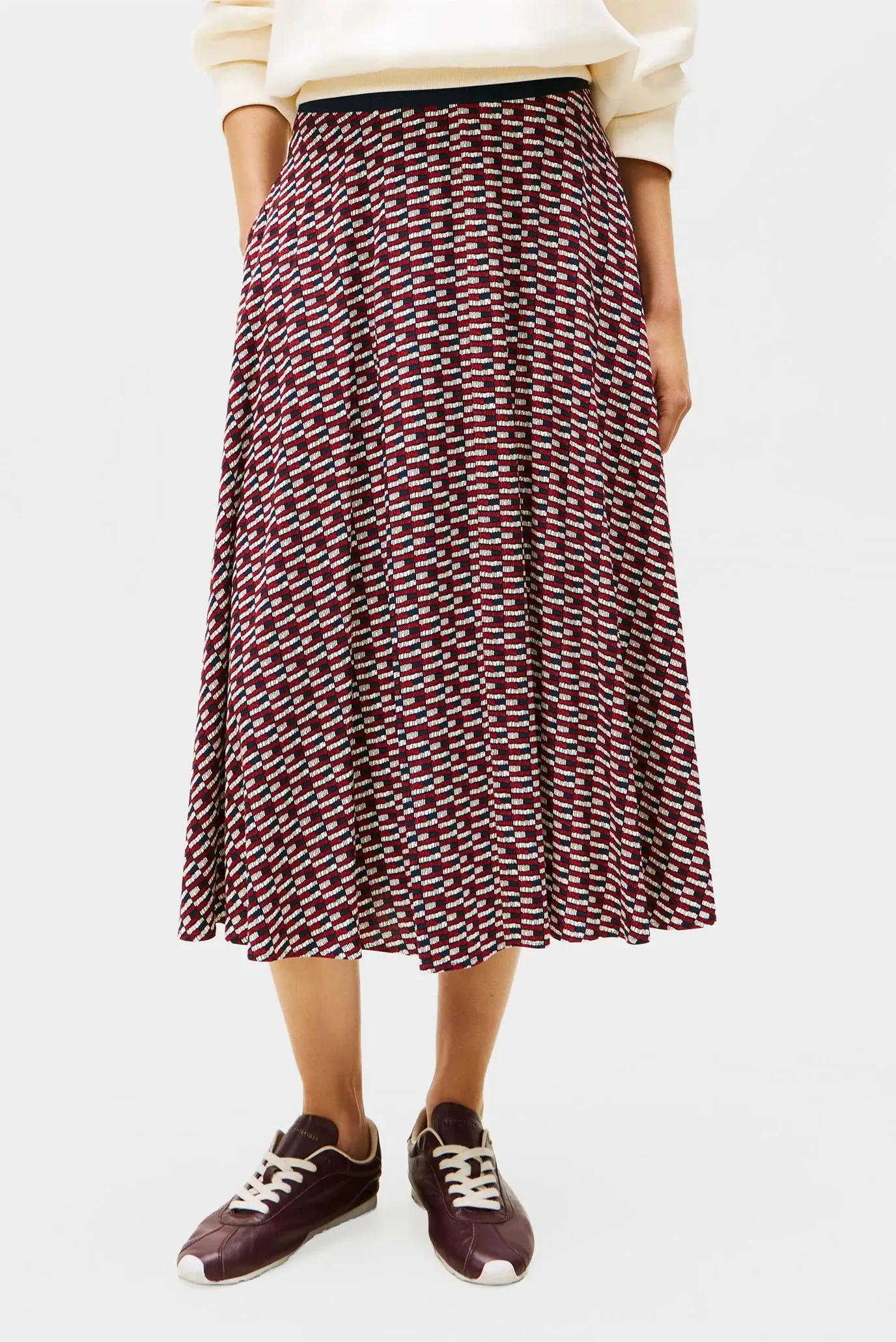 Юбка VIS TWILL A-LINE MIDI SKIRT 1