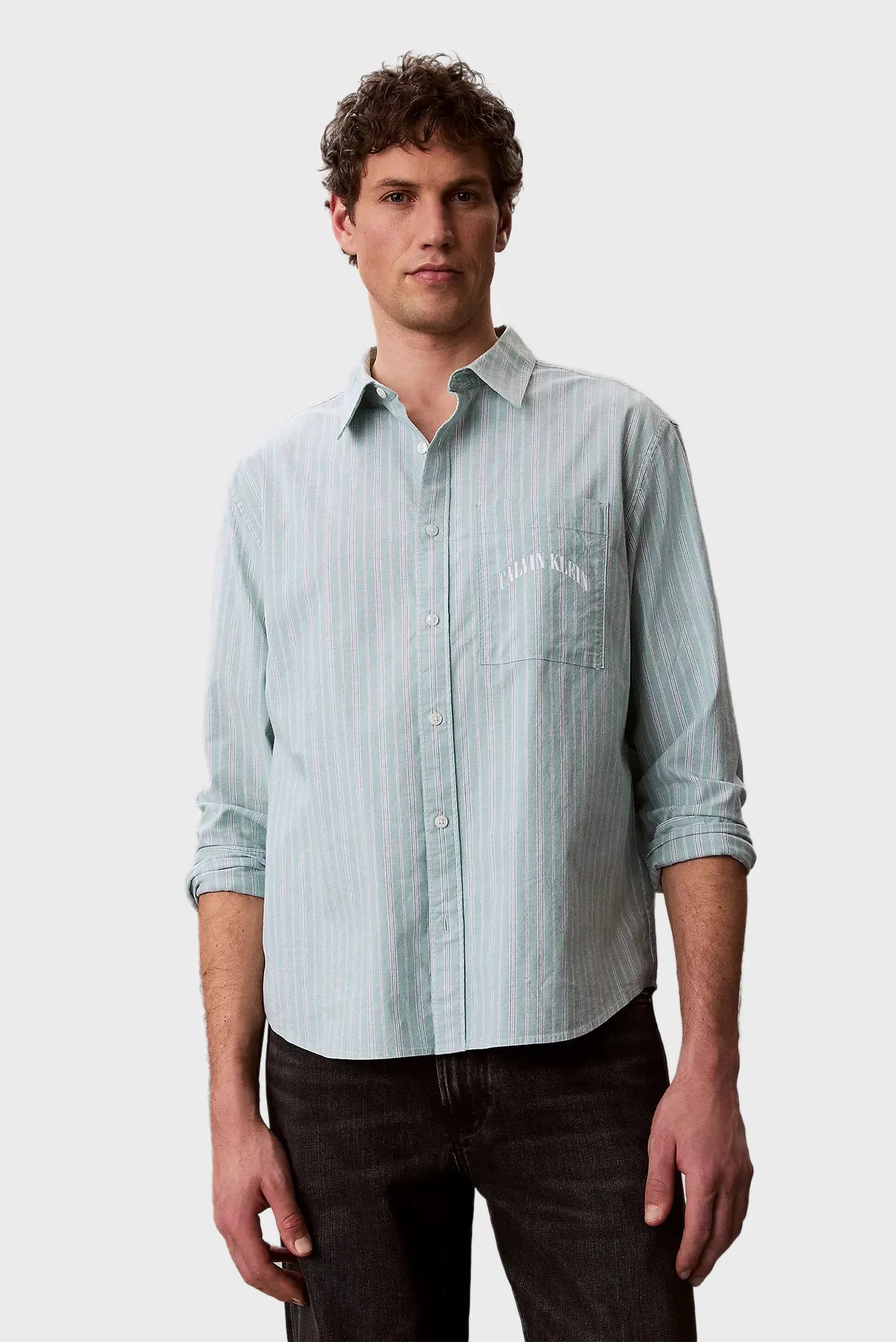 Рубашка LS YD STRIPE WASHED OXFORD EASY 1