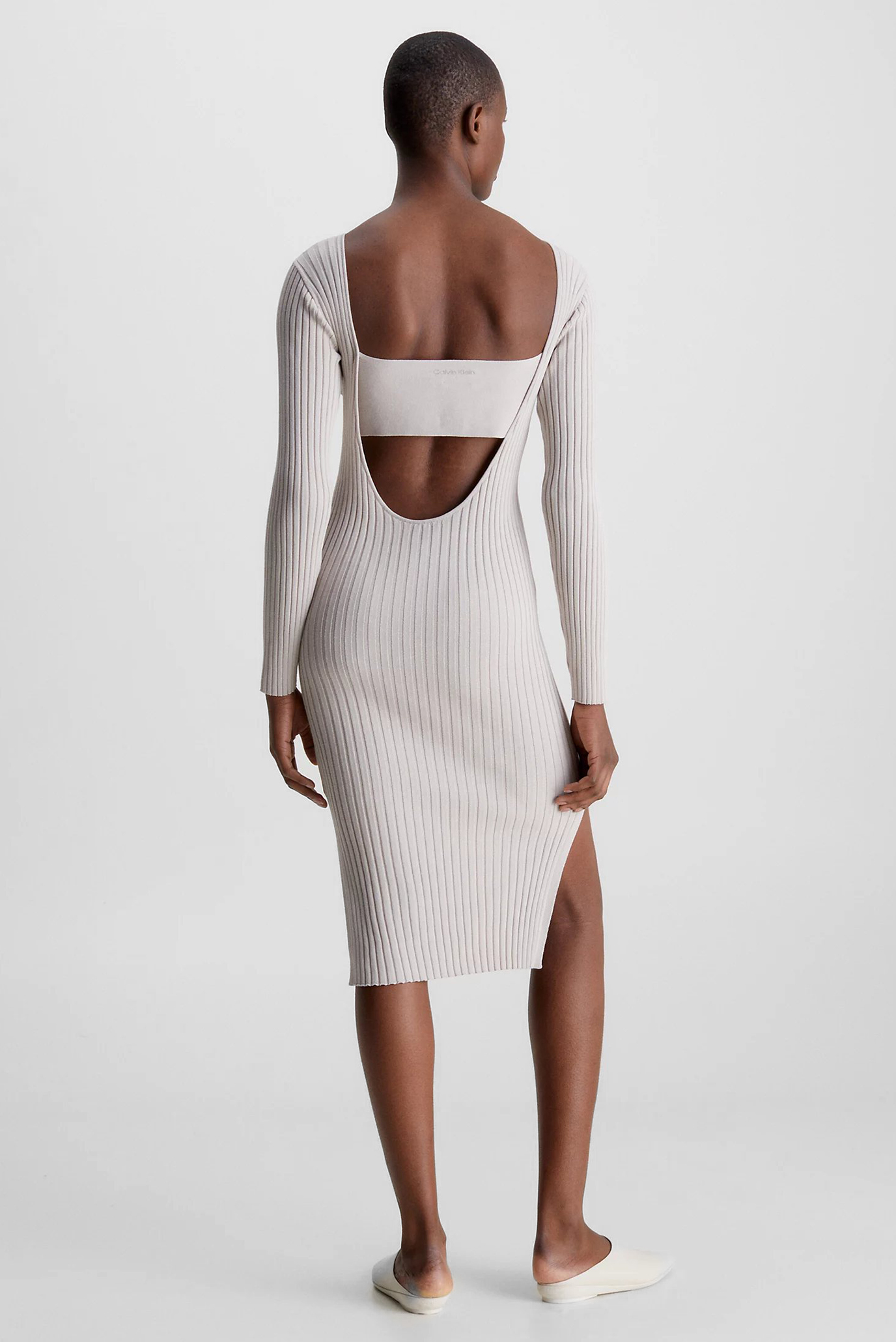 Платье ICONIC RIB OPEN BACK DRESSCalvin Klein Платье ICONIC RIB OPEN BACK DRESS 7