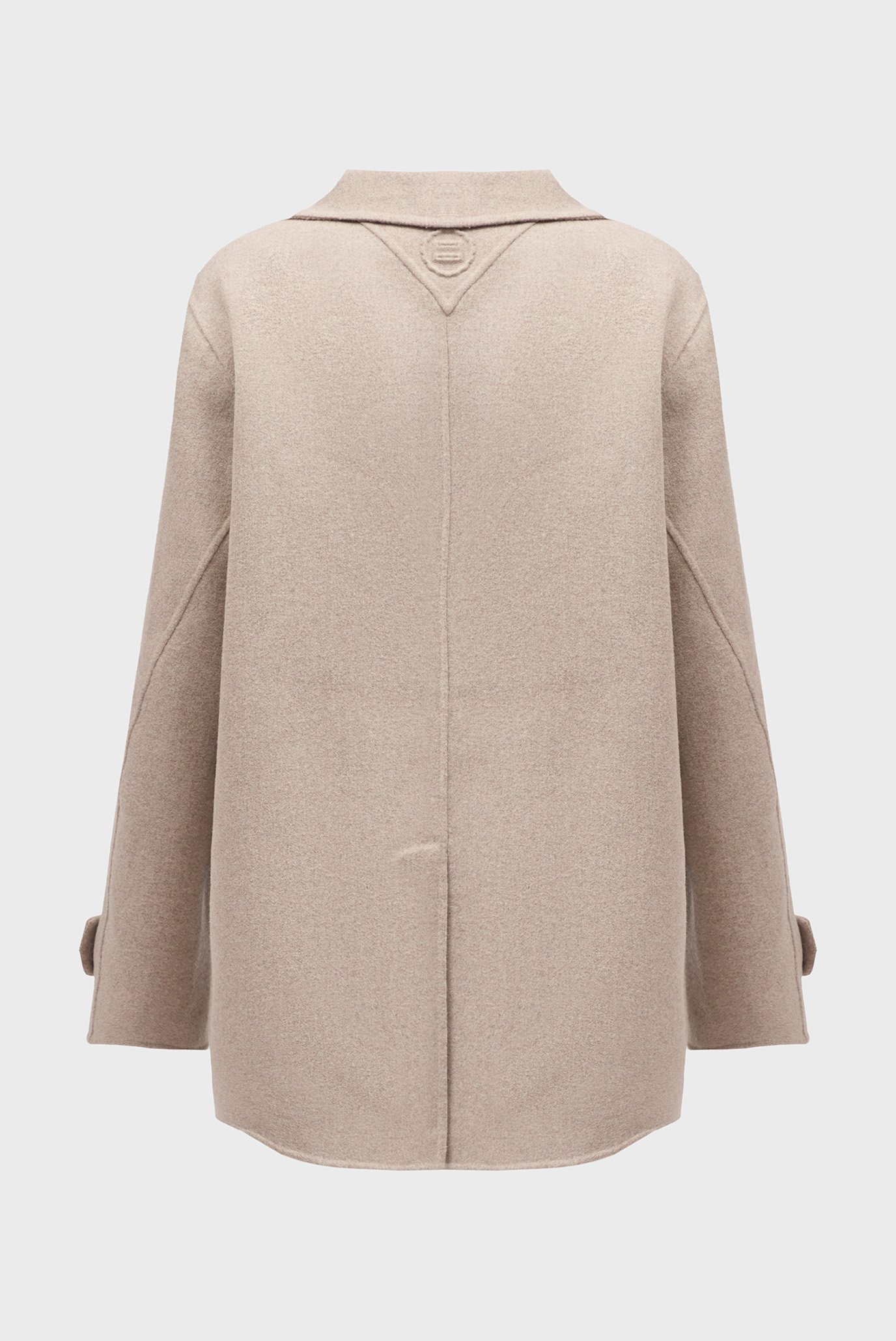 Женское бежевое шерстяное пальто MD DF WOOL BLEND LONG JACKET 2