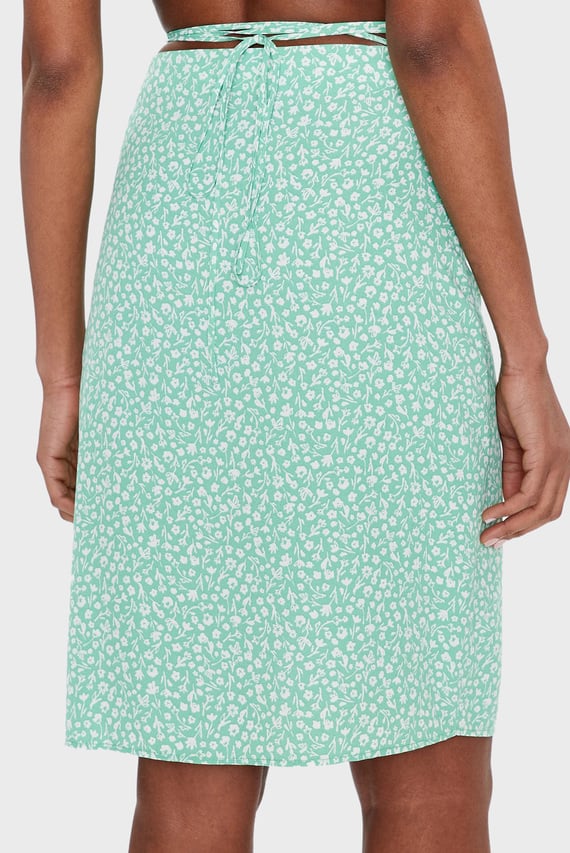 Юбка TIE DETAIL MIDI SKIRT