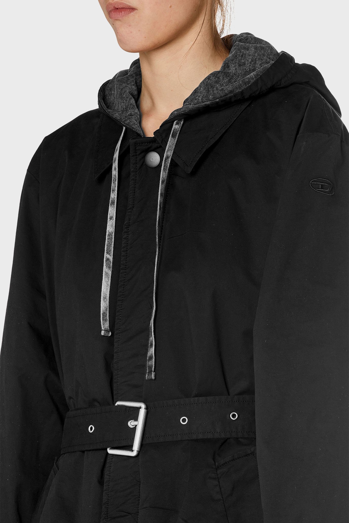 Женский черный плащ J-MARLON-FEM 3