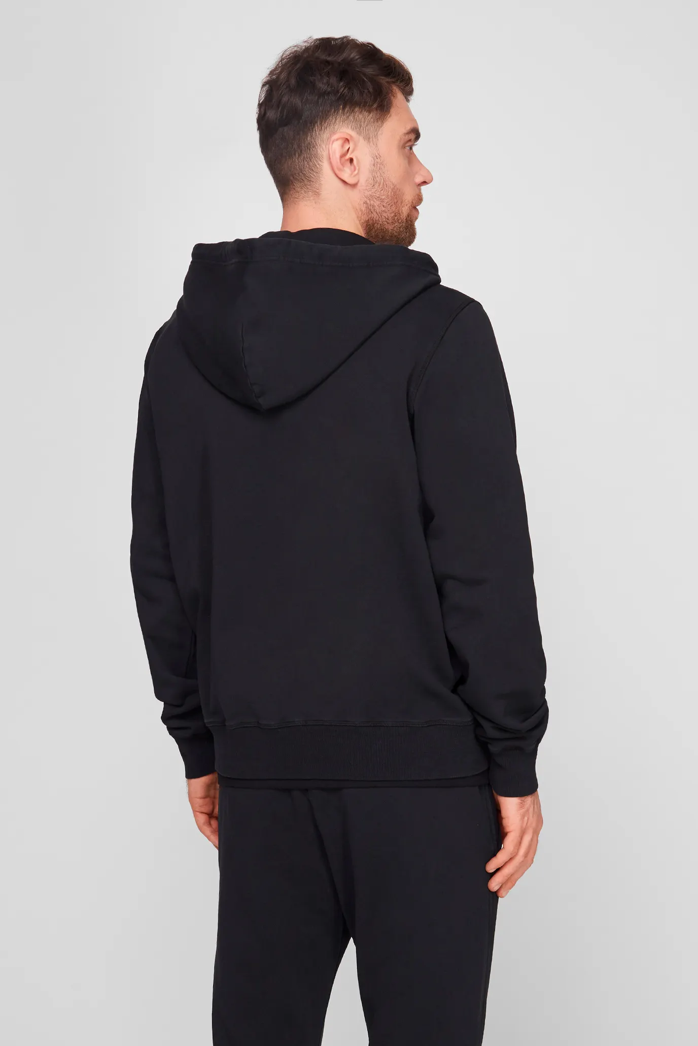 Черное худи S-GINN-HOOD-ZIP-IND 9