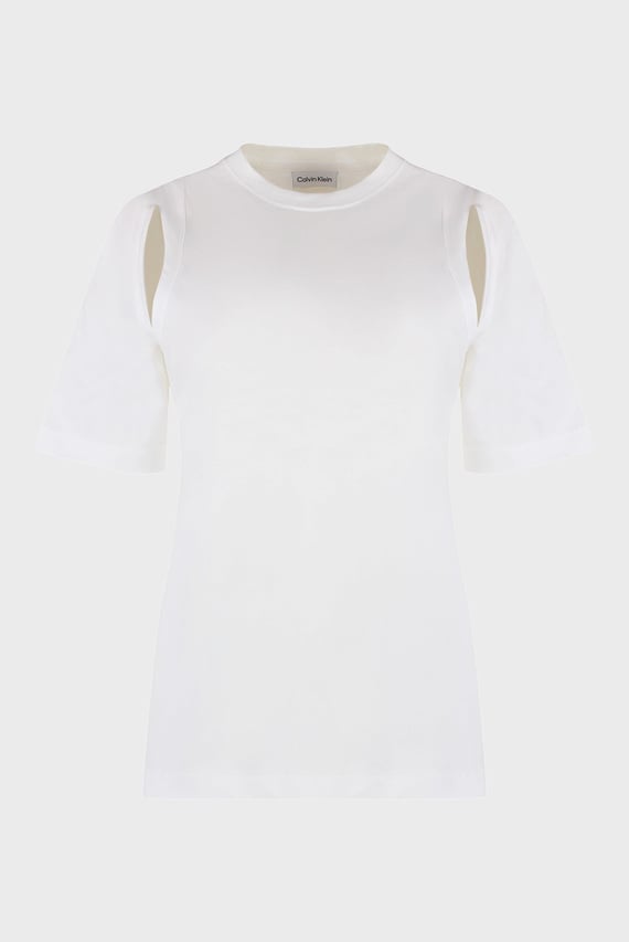 Женский белый топ REGULAR SHOULDER CUT OUT