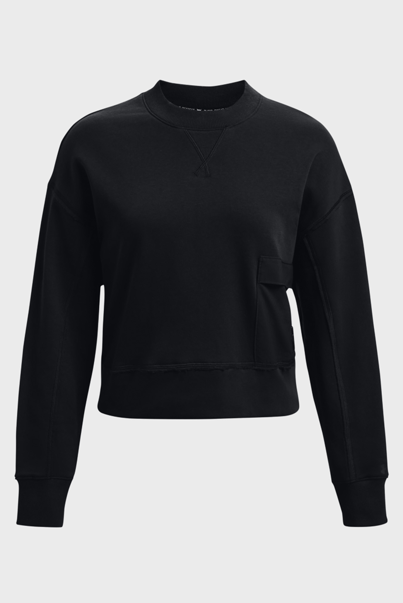 Женский черный свитшот UA Prjct Rock Fleece Crew 11