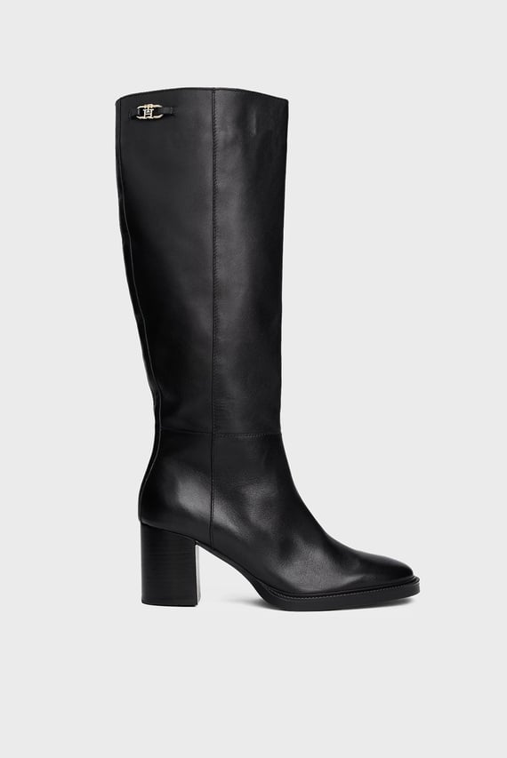 Сапоги STACKED HEEL LEATHER LONG BOOT