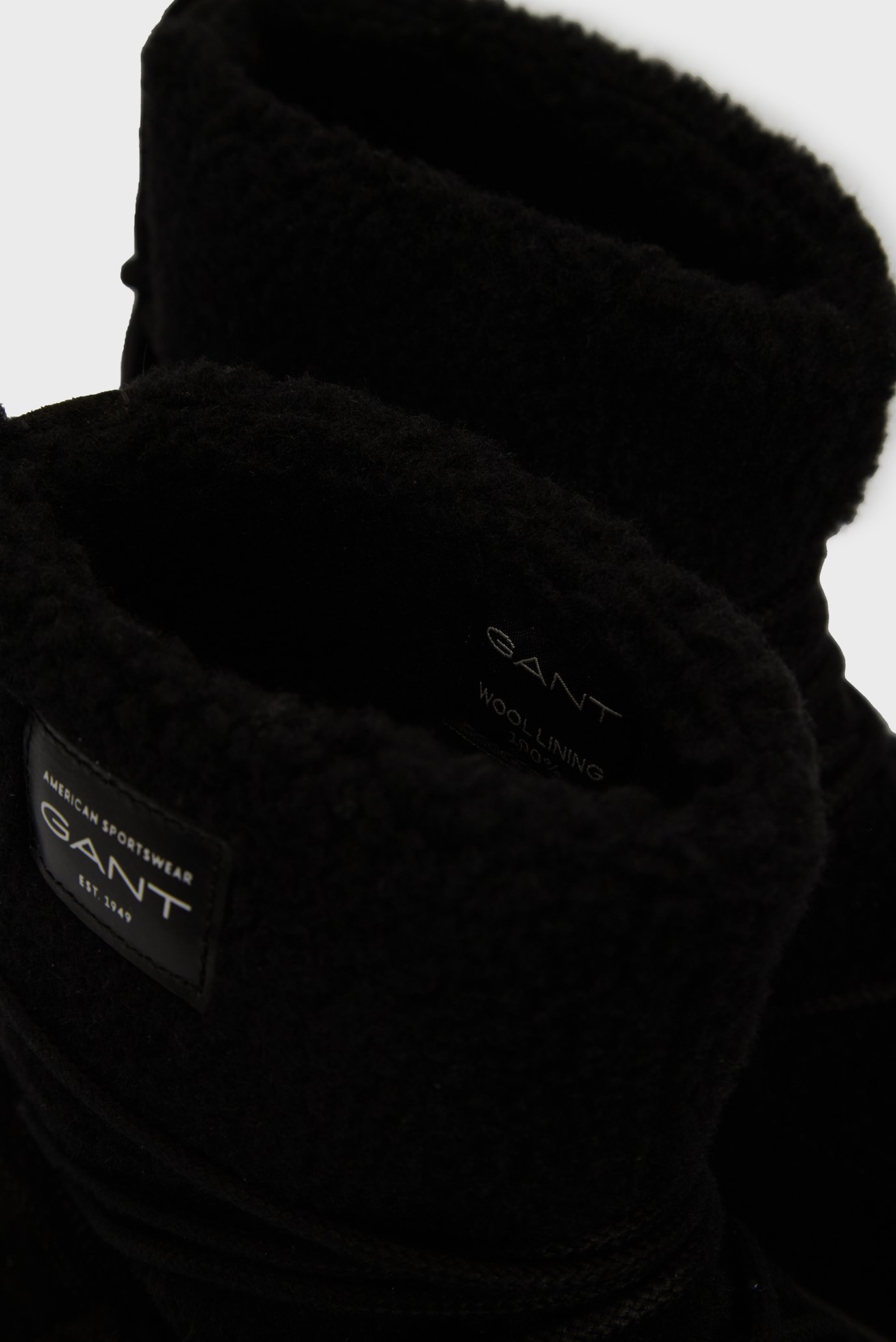 Женские черные шерстяные угги 2