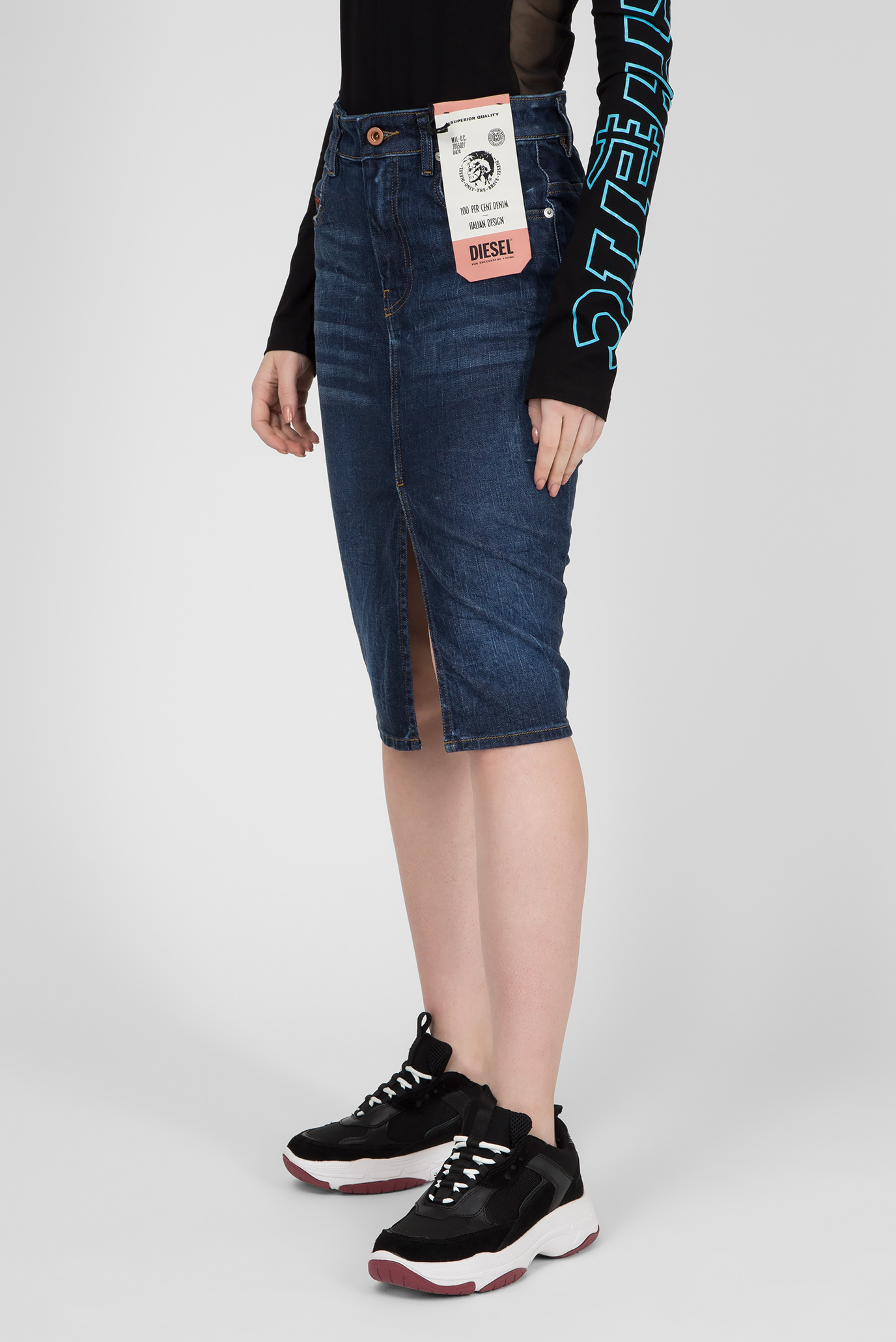 Женская синяя джинсовая юбка DE-PENCIL 7