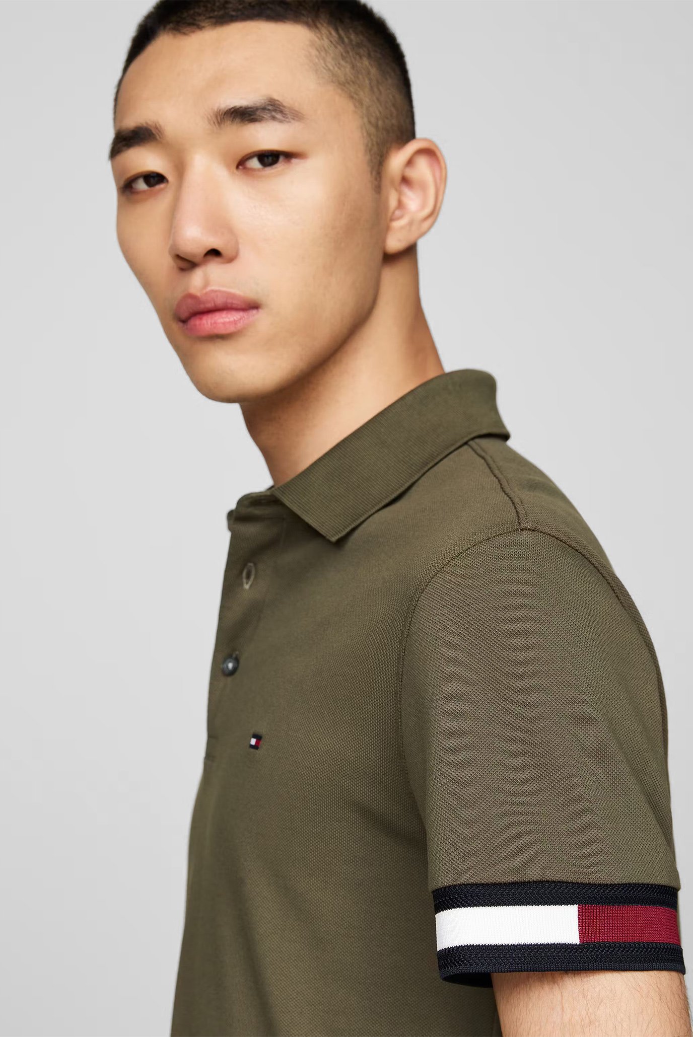 Поло FLAG CUFF SLIM FIT POLOTommy Hilfiger Поло FLAG CUFF SLIM FIT POLO 3