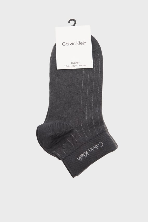 Носки CK MEN QUARTER 2P PINSTRIPE Calvin Klein Носки CK MEN QUARTER 2P PINSTRIPE Calvin Klein
