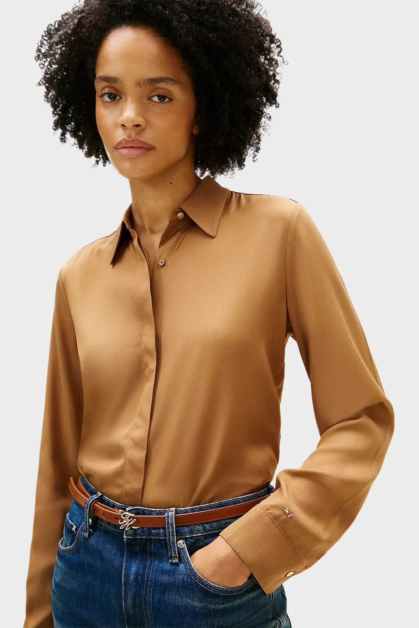 Блузка VIS TWILL BUTTON UP SHIRT 4