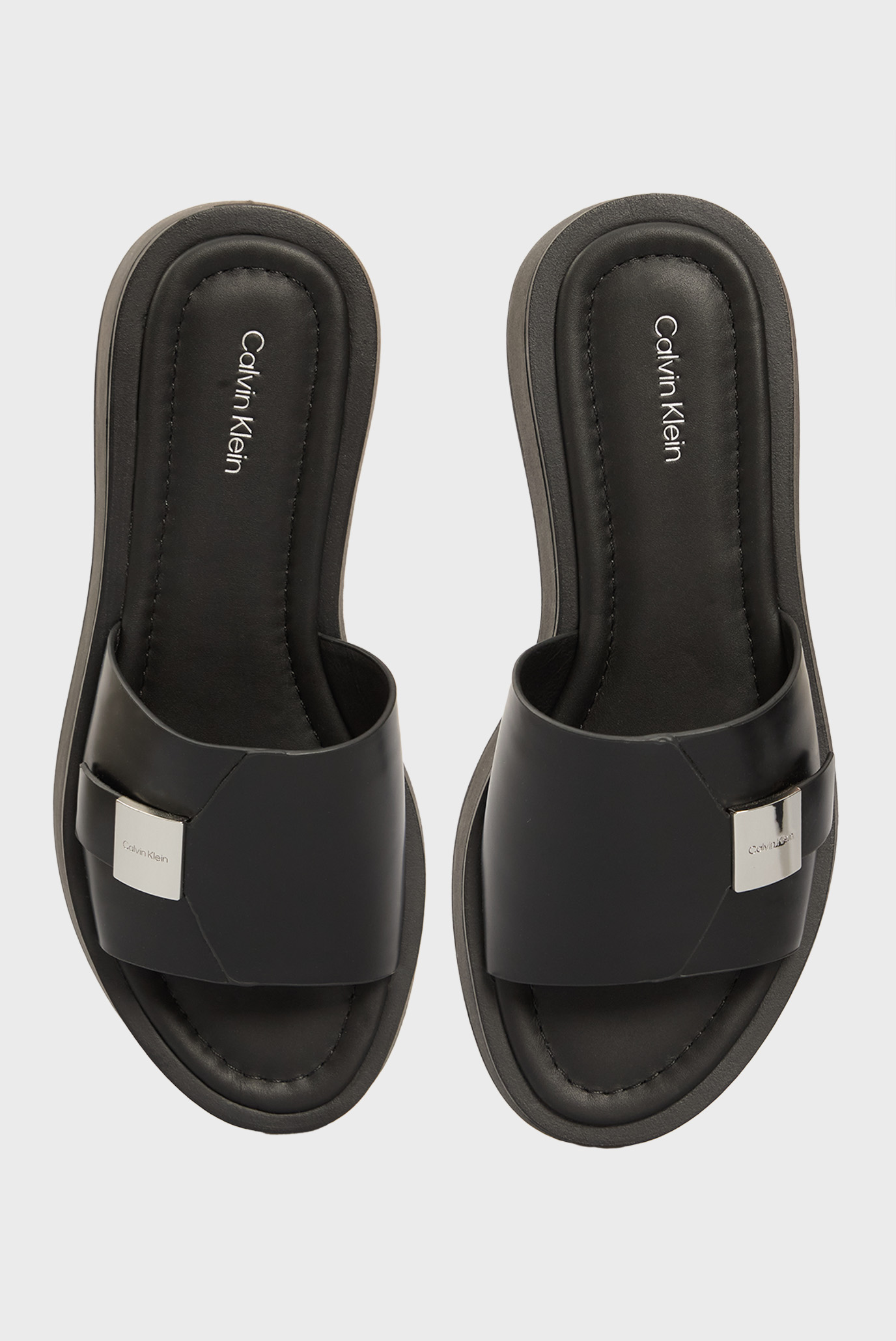 Женские черные слайдеры FLATFORM SLIDE W CK HW - LTH 4