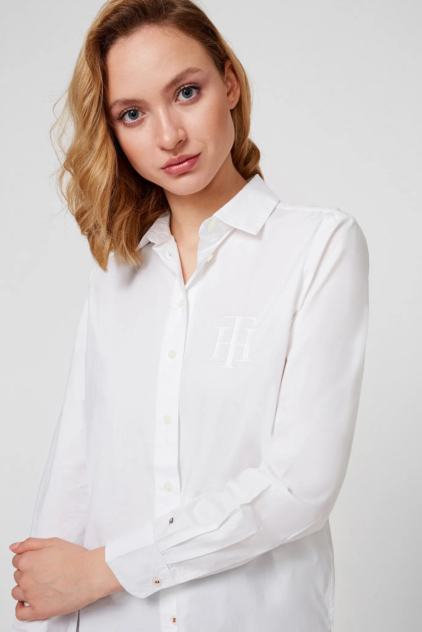 Женская белая рубашка 7